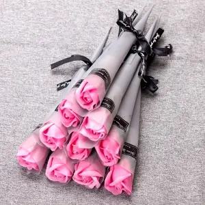 장미 비누꽃 꽃다발 10개입 선물용 로즈솝 플라워 부케 기프트 화환 뷰티 센터 허브 리지