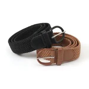 여성 허리띠 사각형 핀버클 벨트 여자