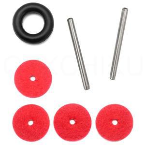 2피스 금속 빈티지 국내 재봉틀 스풀 핀  4 레드 핀 가수 액세서리에 대 한 펠트 패드