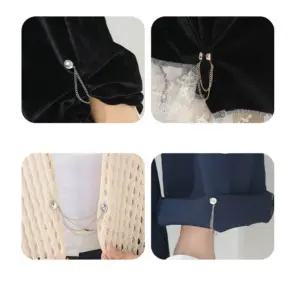 옷고정 자석단추 소매 바지단 수선 기장조절 핀없이 간편 부착