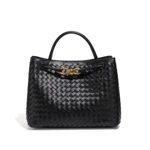 소가죽 가죽 미니백 핸드백 위빙백 여성 여름