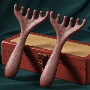 두피 지압 마사지기 얼굴 바디 괄사 빗 헤어 마사지 도구 (WFKLO8W)