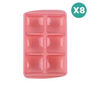 베베락 엘파 이유식 야채 재료 냉동 보관 큐브 핑크8P BNA