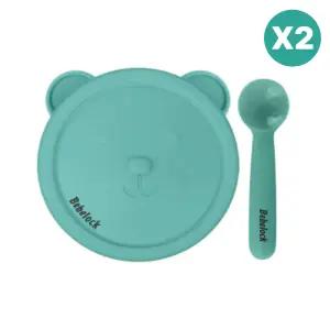 베베락 엘파 유아식기 실리콘 흡착볼 민트그린 2개 BNA