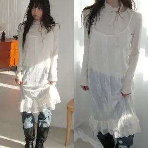 [모코블링] 레이스 슬립 원피스 #나시원피스 #시스루원피스 #레이어드원피스 #롱원피스 #레이스원피스 #슬립원피스