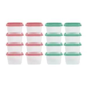 베베락 엘파 큐브 이유식 간식 소분 용기 휴대용 16P BNA