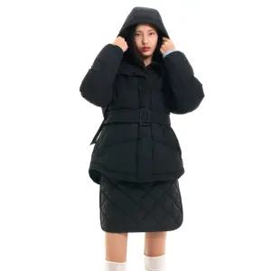 WOMAN 벨티드 덕다운 패딩 [BLACK] / WBC4L07501