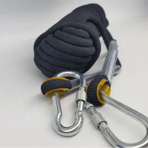 [제이커머스]스트라이프 버클 초강력 09FARM 로프 10MMx20M (블랙) 안전용품 밧줄 다용도 캠핑용품 등산로