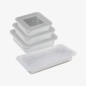 알텐바흐 뽀큐트 밧드 스텐 반찬통 밀폐용기 스텐밧드 중+대+특대+롱 세트