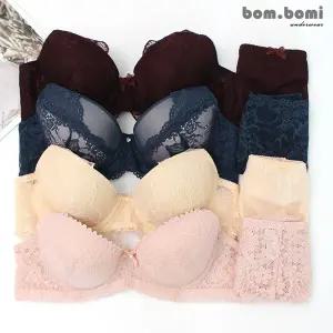 [봄보미] 아넬리스 ABC컵 레이스 볼륨 브라팬티8종세트