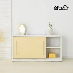 버터 슬라이딩 수납장 미니 거실 미닫이 수납장 1200