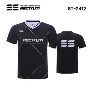 스펙트럼 아울렛 ST-2412 BK 반팔티 게임웨어 배드민턴 탁구 스쿼시 스포츠의류 ST-2412 BK