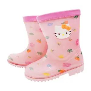 헬로키티 플라워 아동PVC 장화_퍼플 핑크 여아 레인부츠 어린이 키즈