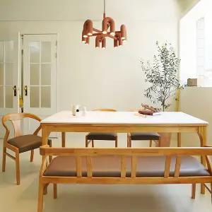 세이지 내추럴 통 세라믹 1800 원목 식탁