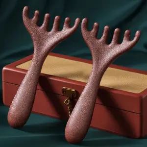 두피 지압 마사지기 얼굴 바디 괄사 빗 헤어 마사지 도구 (WFKLO8W)