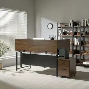 [티에스퍼니처]사무실 책상가림막 목재 스크린파티션 1200 L형