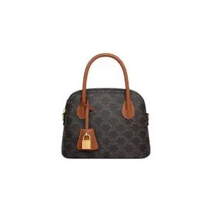 [셀린느] 틴 오노린 백 트리옹프 캔버스 앤 카프스킨 탄 120682DNK04LU