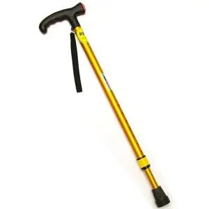 고품질 효도지팡이(높낮이조절형 골드) 휠체어 지팡이 요실금팬티 목욕의자 복지용구 노인지팡이 WFHW1VN