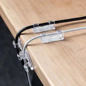 케이블 고정 버클 20P 멀티탭 전선정리 벽고정 M10257 puI6+3irQ