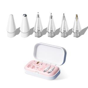 애플 펜슬 프로/2세대/1세대/USB-C용 교체용 펜촉 4/6개, 업그레이드된 아이패드 펜촉(보관 케이스 포함)