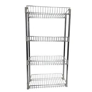 대형 베란다 다용도실 펜트리 스탠딩 선반 4단