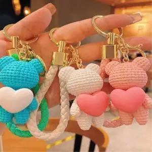 중학생선물 차키링 귀여운 가방걸이 자동차키링 귀여운열쇠고리 곰돌이키링