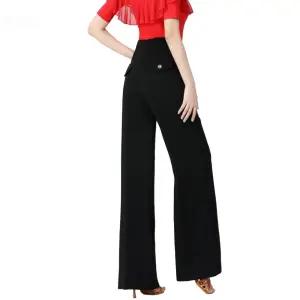 라인댄스바지 공연복 라틴 스포츠 와이드 사교 여성 모던