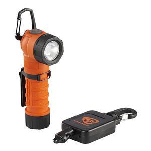 Streamlight 88837 PolyTac 90X USB 500-루멘 7000-캔델라 직각 LED 손전등, 충전식 배터리 및 케이블, 기어 키퍼, 이지 오픈 박스, 오렌지