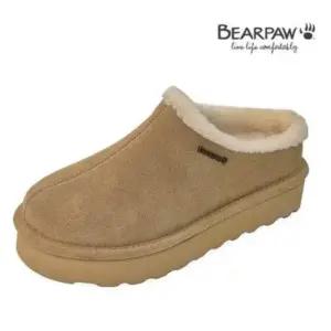 IZZY PLATFORM LO 여성 겨울 방한 털 슬리퍼 뮬 아이스커피 K3323243RDW