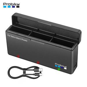 DJI OSMO Action 5 Pro 4 3용 고속 충전 케이스 액션 카메라 액세서리용 USB-C 배터리 박스