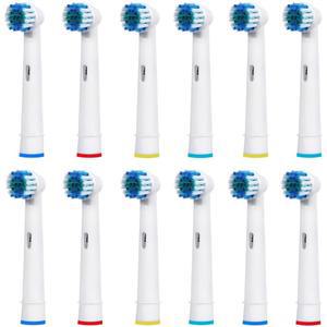 Oral-B 전동 칫솔 Advance Power/Vitality Precision Clean/Pro Health/Triumph/3D Excel용 교체용 브러시 헤드 12개