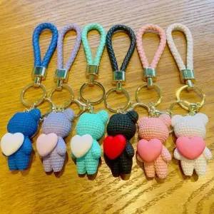 [하프클럽/]귀여운 가방 백팩 자동차 차키 열쇠 고리 키링 인형키