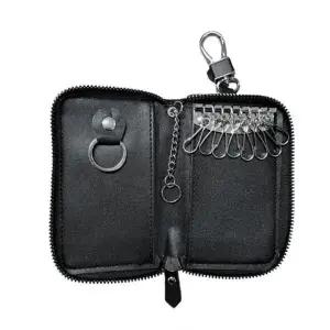 [하프클럽/]차량 열쇠고리 가죽 키보관 고리 케이스8버클 키홀더