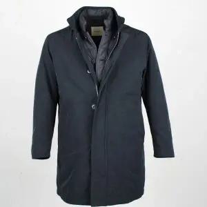 [롯데백화점]맨잇슈트 [지스테이지]네이비 솔리드 구스다운 투인원 패딩코트(ZEFD55-051)