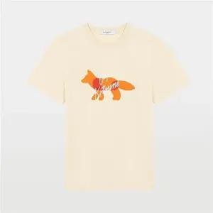 [메종키츠네] 폭스 카페 클래식 남녀공용 반팔 티셔츠 SPCKU00116 P203