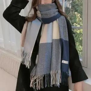 여성 부드러운 체크 패턴 머플러 겨울 패션 액세서리 WCAAB65