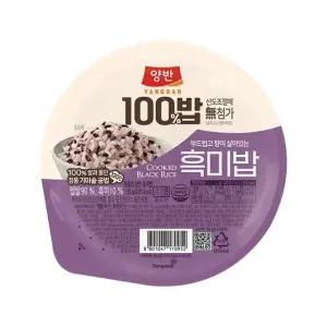 양반100밥 흑미밥 130g x 24개