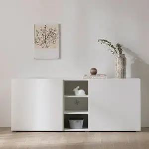 (수도권무료) 높이60cm LPM 거실다용도 1500수납장 TV장 BJ3252