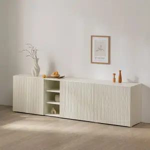 (수도권무료) 수납력좋은 템바보드 2100도어수납장 거실장세트(600+1500) BJ3261