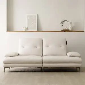 (수도권무료) 팔걸이 등받이 이동 스윙형 패브릭 3.5인 소파 (쿠션증정) BJ3236