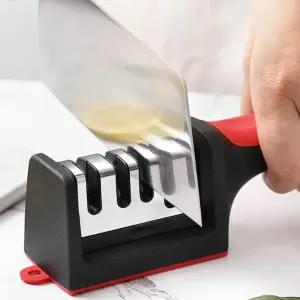 멀티 칼갈이 칼연마기 숫돌 가위 숯돌 주방용 연마 칼가는도구 3단구성