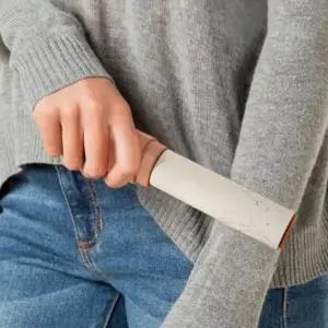 클리너   옷 컷팅  용 롤 양품   무인 돌돌이 제거기 먼지 강력 테이프 미니 휴대용 사선 리필