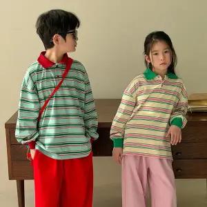 [베이비맥스] 리언 스트라이프 카라 티셔츠 R16475 [P003754673]