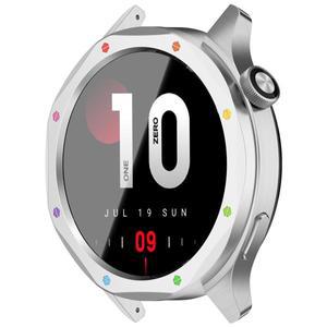 스테인레스 스틸 금속 베젤 링 + 강화 유리 필름 시계 베젤 쉘 Xiaomi Watch S4 S3 용 스크래치 방지 화면