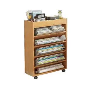 원목 북카트 북트럭 정리함 5단 책꽂이