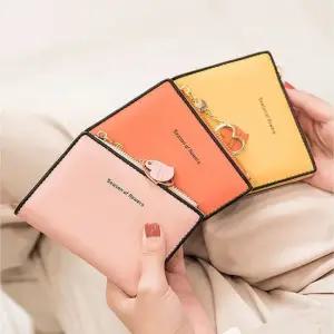 학생 컬러 반지갑 동전 지폐 카드 수납 귀여운 월렛 카드홀더 여성카드지갑 수납지갑