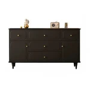 블랙서랍장 고급 보관함 정리대 블랙 침실 수납 엔틱