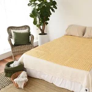 고품질 민자 6년산 분죽왕대나무 마작 퀸 150 x 190 대나무 마작자리 우드자리 청대나무자리 WFIJSKH