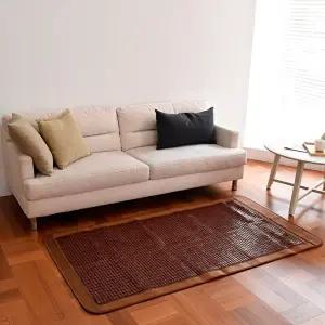 고품질 마스터 탄화 침대 거실형 마작 퀸 150 x 190 대나무 마작자리 우드자리 청대나무자리 WFIJSM2