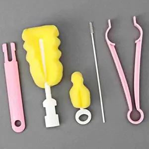 고품질 젖병 세척솔 세트 빨대 틈새 출산용품 신생아용품 젖병솔 WFIKYKA